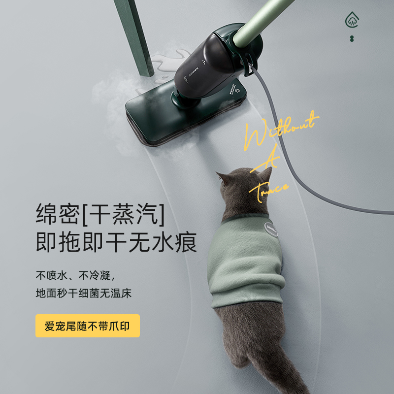 大宇(DAEWOO)家用电动手持除尘擦地拖地清洗机蒸汽拖把高清大图