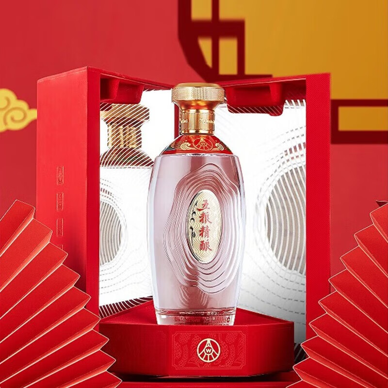 五粮液股份五粮液五粮精酿龙兴凤举52度500ml*2瓶纯粮食浓香型白酒礼盒装高清大图