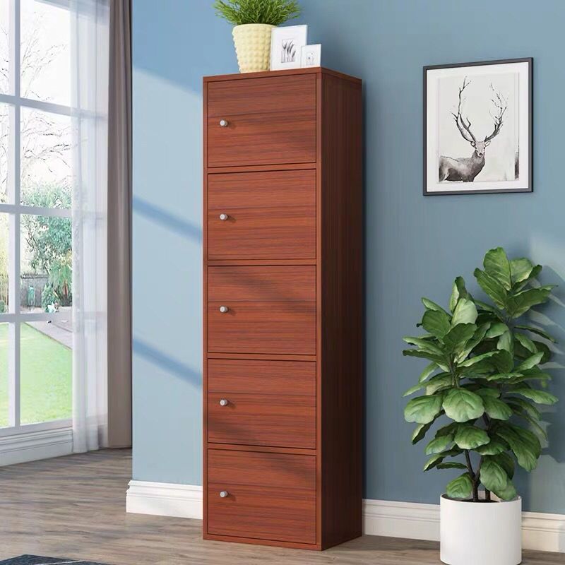 加高加深带锁木质柜子储物柜带置物柜书柜书架收纳柜文件柜