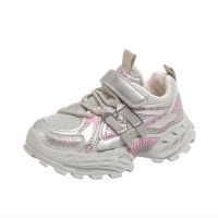 男童运动鞋春秋款儿童鞋子新款春季女童运动鞋舒适透气老爹鞋_549 37码内长约22.5CM CCA68粉红色