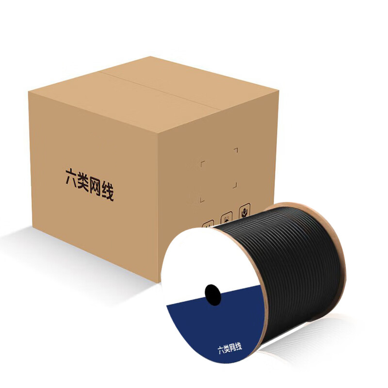 淘行者 TXZ-77E 六类单层屏蔽 网络线 305.00 米/箱 网线/电话线(计价单位:箱)黑色高清大图