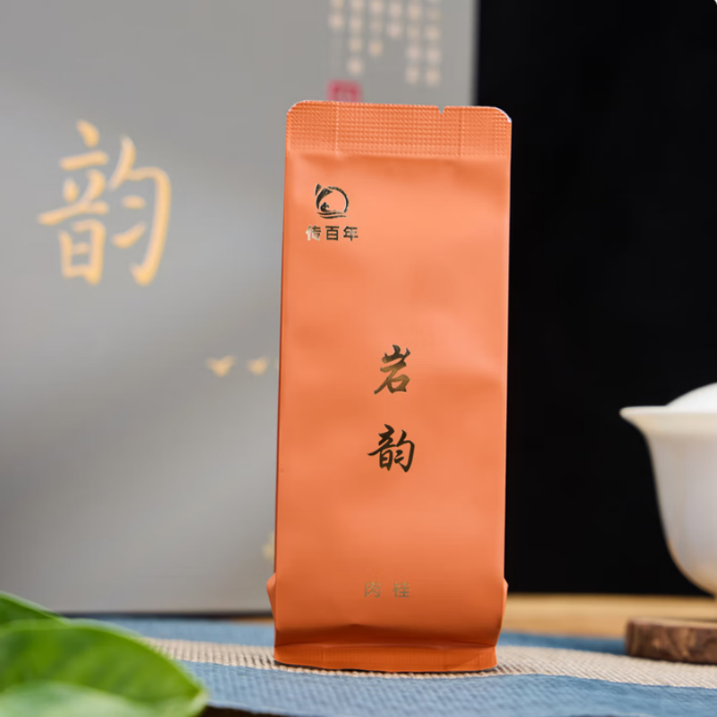 传百年茶叶[岩韵]水帘洞肉桂 255克/盒(8.5g*30泡)高清大图