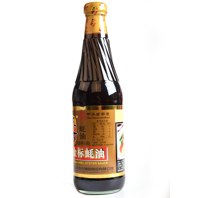 东古 金标蚝油680g 炒菜调料 厨房调味品 中华老字号