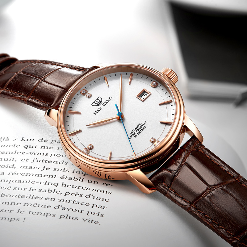 支持后盖定制刻字服务天王表手表昆仑系列自动机械表正品防水男表休闲