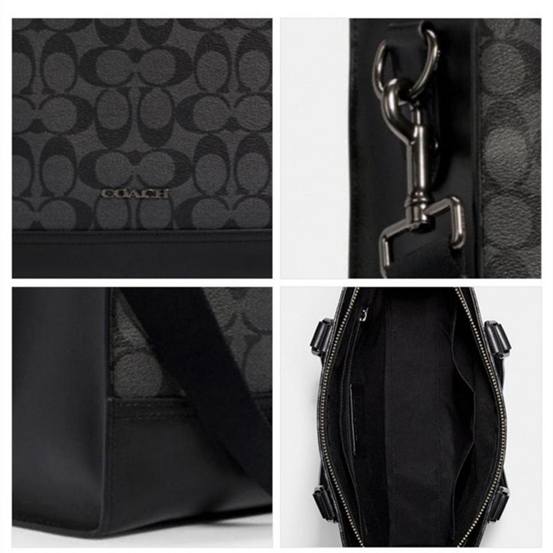 coach蔻驰女包新款graham系列简约时尚气质小方包手提单肩斜跨包托特