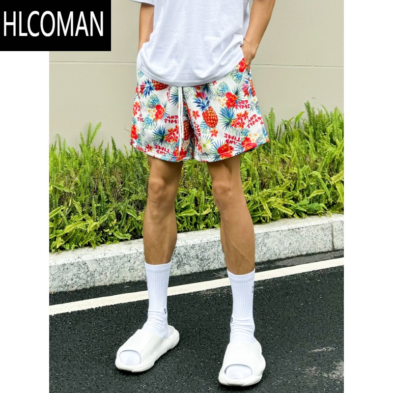 HLCOMANANDTI美式短裤篮球不过膝四五分裤速干运动拼接跑步训练短裤男