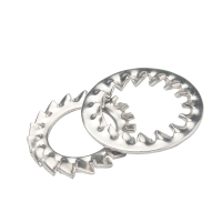 赫钢 304不锈钢锯齿垫圈 防松止退垫片外锯齿防滑止动垫片 100只 M4