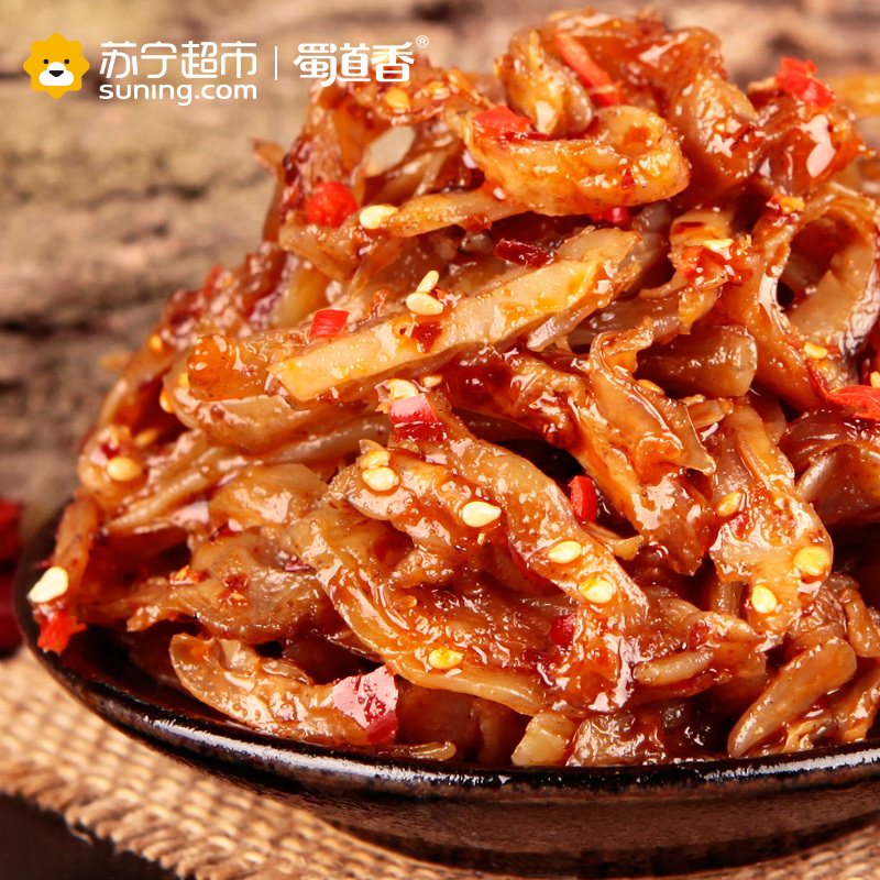 蜀道香 肉干肉铺 麻辣味猪脆骨306g(休闲零食)