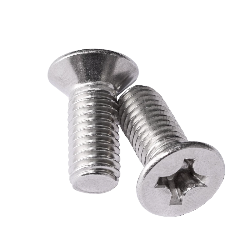 立伟铁牛十字槽沉头机械螺钉 6*10mm/个高清大图