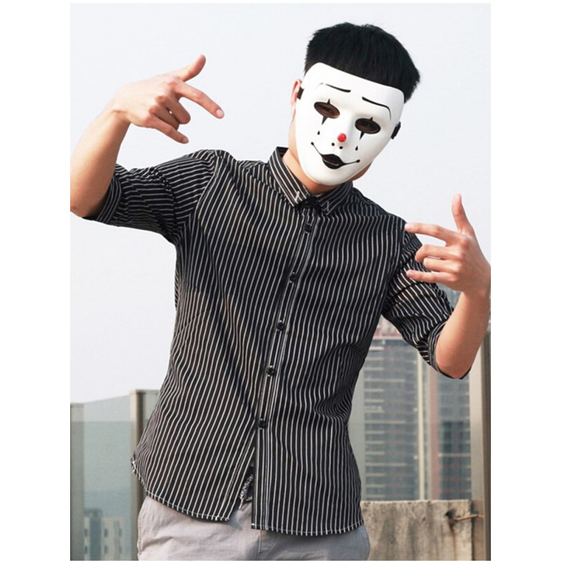 条纹七分袖衬衫男短袖韩版修身夏季港风7分半袖衬衣五分中袖休闲