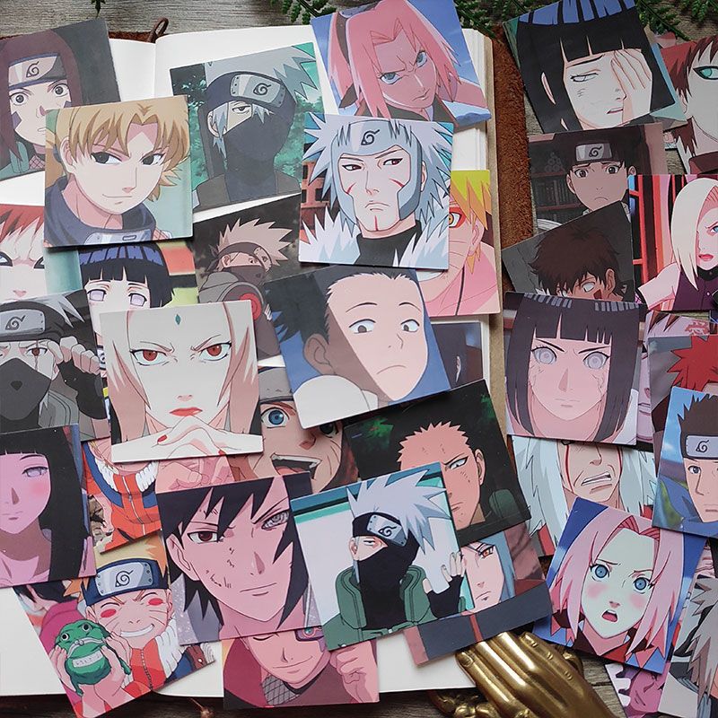 火影忍者a款 热血动漫手帐贴纸火影忍者卡卡西鸣人佐助我爱罗日记本