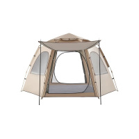 帐篷露营野营帐篷 280*240*155cm 顶 流沙金