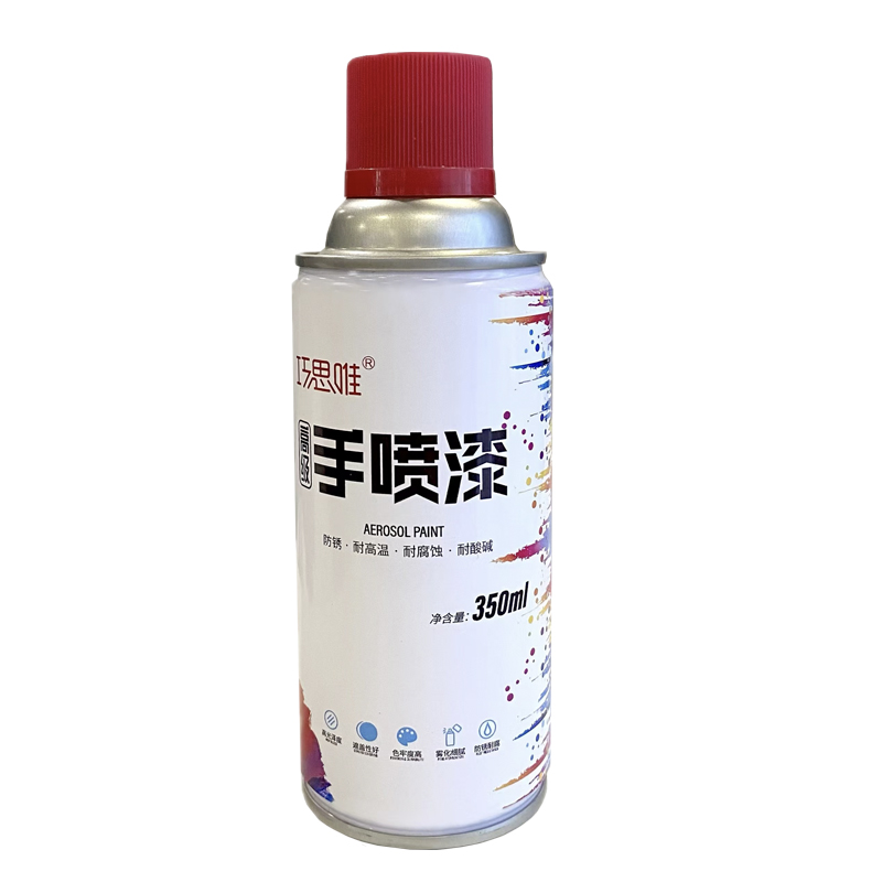 巧思唯 自喷漆 大红色 350ml 瓶