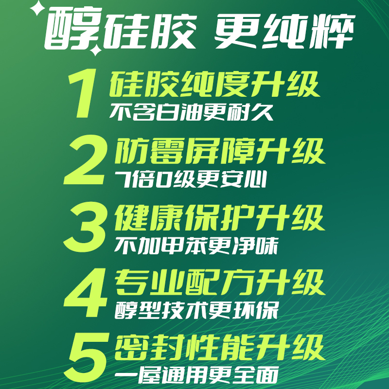 百得(Pattex)醇型7倍防霉玻璃胶密封胶中性硅胶硅酮胶马桶防水美容胶结构胶 AAM-T 两支装