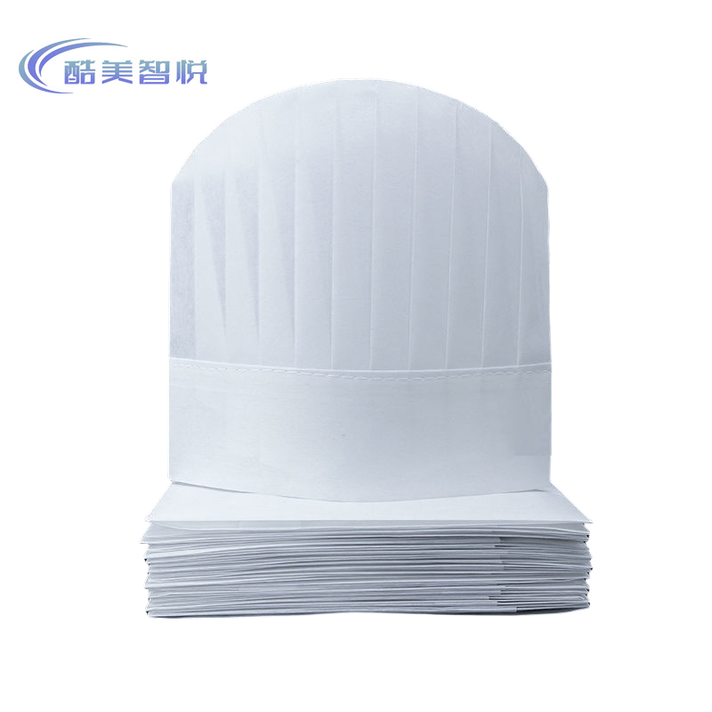 酷美智悦 无纺布厨师帽圆顶高帽30*29cm20个 KM-JZ529 包高清大图