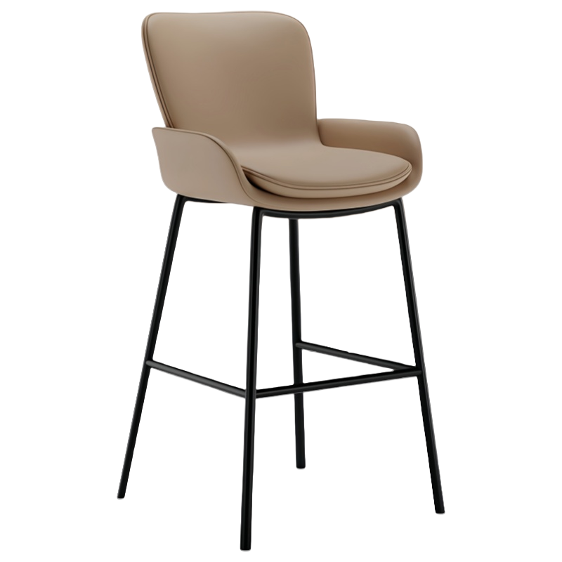 珂洋 高脚椅 65cm(驼色) 把高清大图