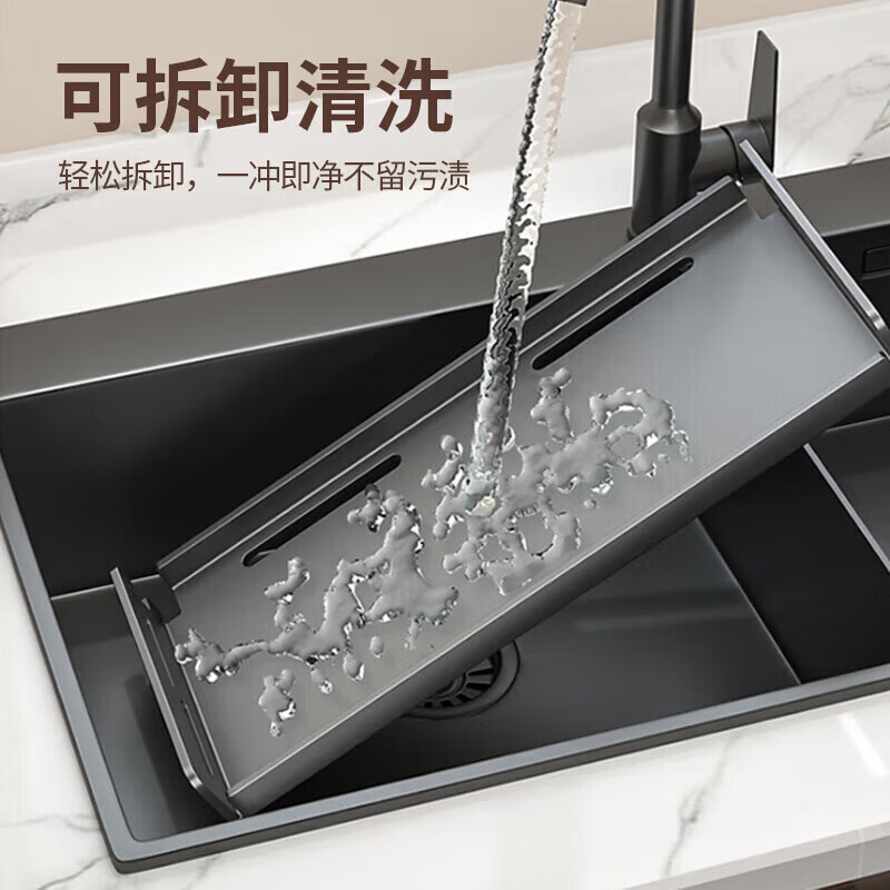 MAXCOOK美厨置物架30cm双层可调节高度枪灰色MCZW1057高清大图