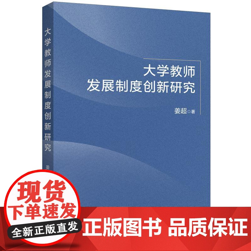 大学教师发展制度创新研究 姜超 著上海人民出版社高清大图