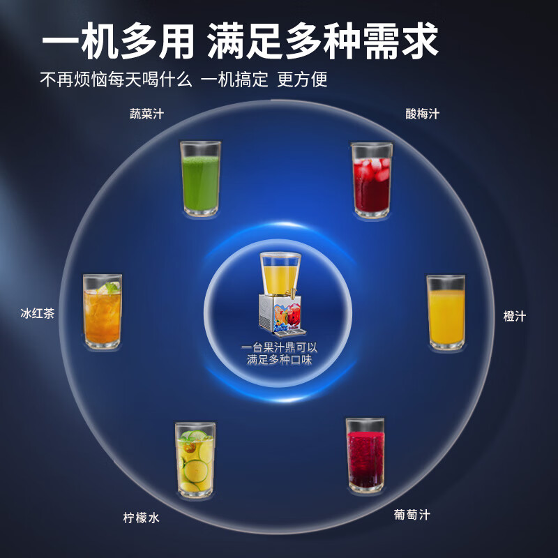 芙伦特 商用冷饮/饮料机 全自动饮料机制冷制热两用 果汁机 酒店商用果汁鼎 FLT-GT-GSYLJ-20高清大图