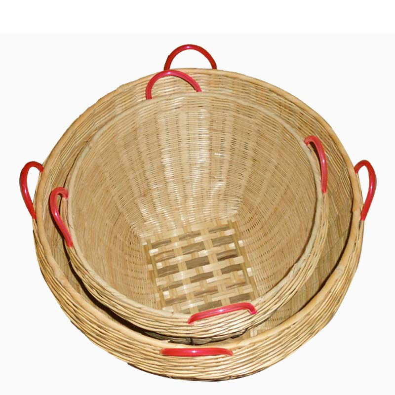企购优品 竹箩筐 手编箩筐 竹制中号