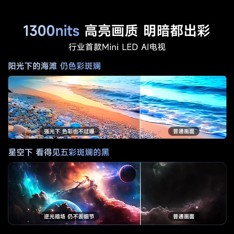Vidda V1N-X 75英寸海信电视Mini LED高刷液晶4K电视机家用以旧换新补贴高清大图