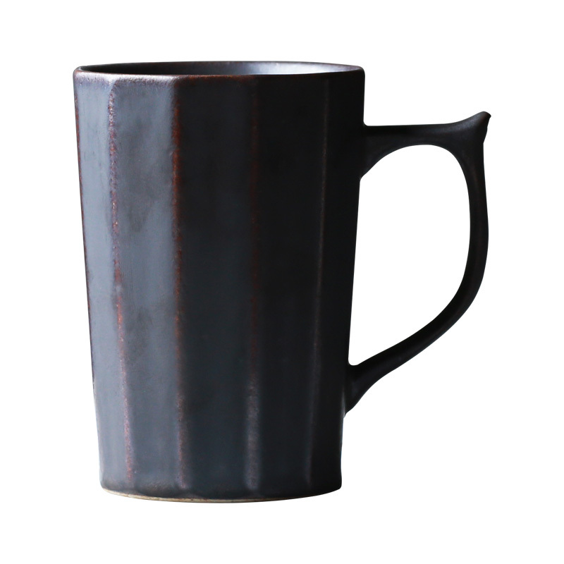 禅意复古马克杯子办公室个性水杯手工陶瓷杯可爱情侣杯时尚咖啡杯