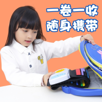 手卷钢琴49键加厚初学者入门儿童练习便携软电子琴早教玩具小乐器 【B可充锂电款】-7彩琴键+标配(无礼品)