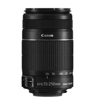 佳能(Canon) EF-S 55-250mm f/4-5.6 IS II 中远摄变焦镜头 摄月/打鸟/演唱会 佳能卡口 单反相机镜头 礼包版