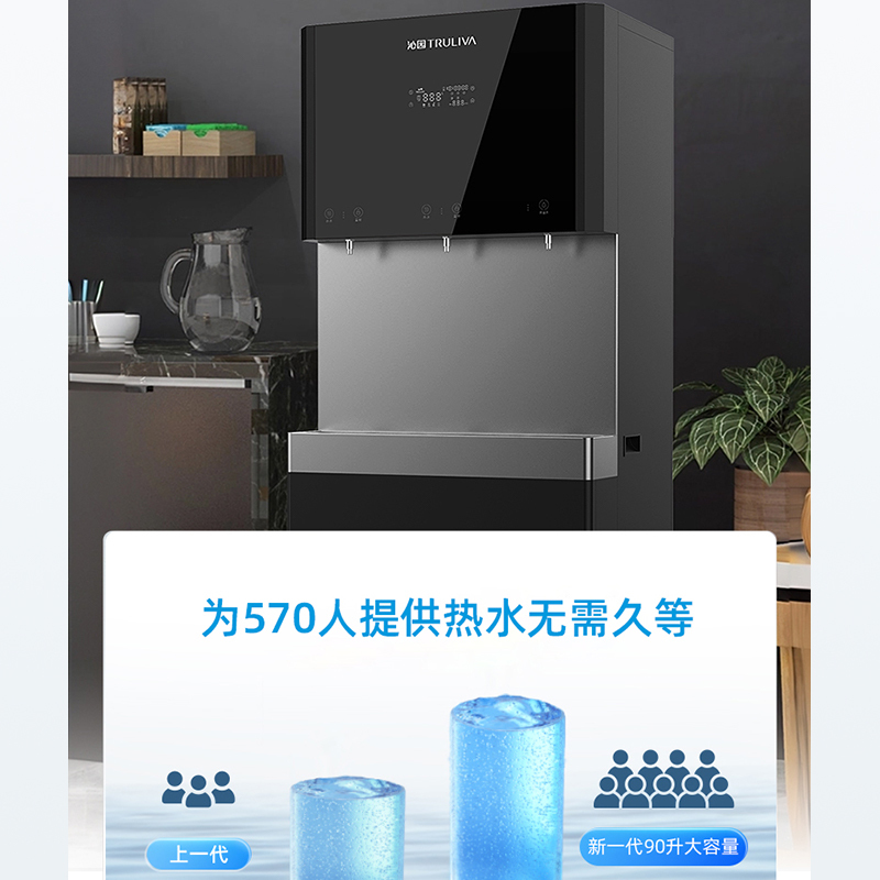 沁园 TRULIVA 中央反渗透净水器 QS-ZRSW-C0690B 5000升大容量全屋净水除垢支持制热滤芯报警高清大图