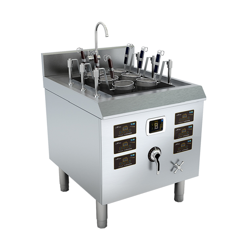 沁鑫(qinxin)商用六孔电热煮面炉电磁加热6头汤面炉子汤粉炉饭店食堂