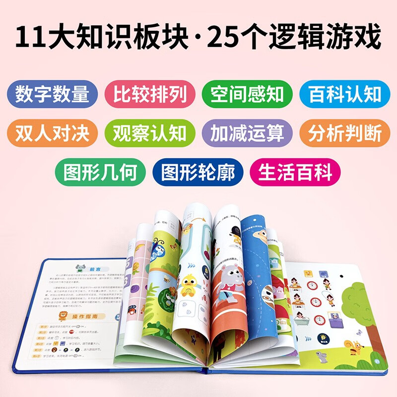逻辑思维互动有声书 [正版]会说话的早教有声书儿童逻辑思维训练2-3-6岁宝宝启蒙认知智力玩具点读发声绘本婴幼儿撕不烂左高清大图