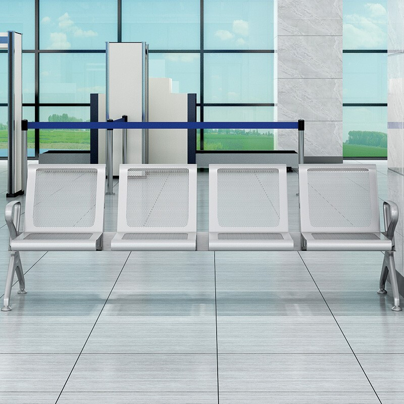 绵冠MIANGUAN机场椅候车椅连排椅医院候诊椅输液椅银行等候椅 四人位