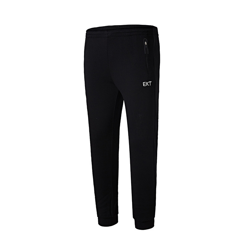 鸿星尔克男裤针织长裤春季男士时尚修身休闲弹性收脚运动裤男