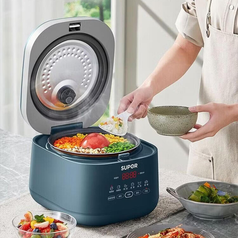 苏泊尔电饭煲3L绿色SF30FC879智能烹饪方便操作高清大图