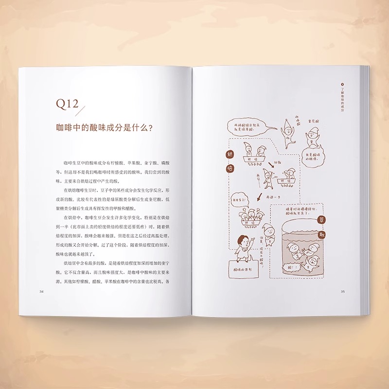 [正版]书店你不懂咖啡 咖啡爱好者入门经典书籍 有料有趣还有范儿的咖啡知识百科书手绘插图读物 咖啡产地种类烘焙萃取器具高清大图