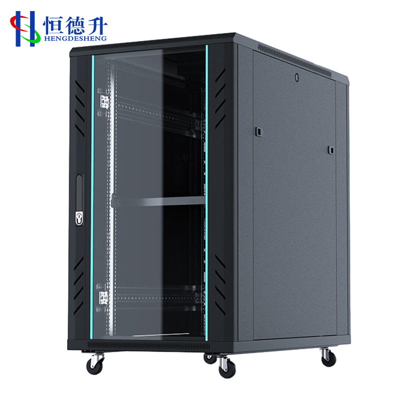 恒德升 机柜HDS-A427SB6622 网络机柜 19英寸国际标准机柜 22U高清大图