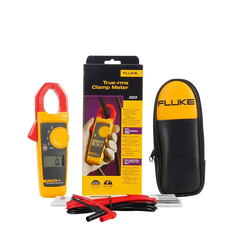 福禄克 FLUKE-324/CN真有效值钳型表交流交直流400A 数字可测温电流表一部