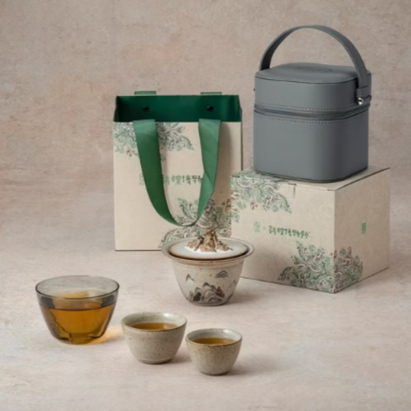 万仟堂EDENUS陶瓷茶具套装家用功夫茶具茶盘茶海整套简约中式茶艺礼盒装高清大图