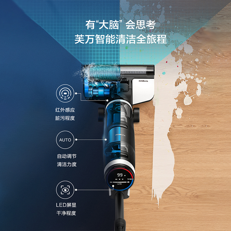 添可(TINECO)芙万洗地机与S10 mini吸尘器组合套装(共2台)