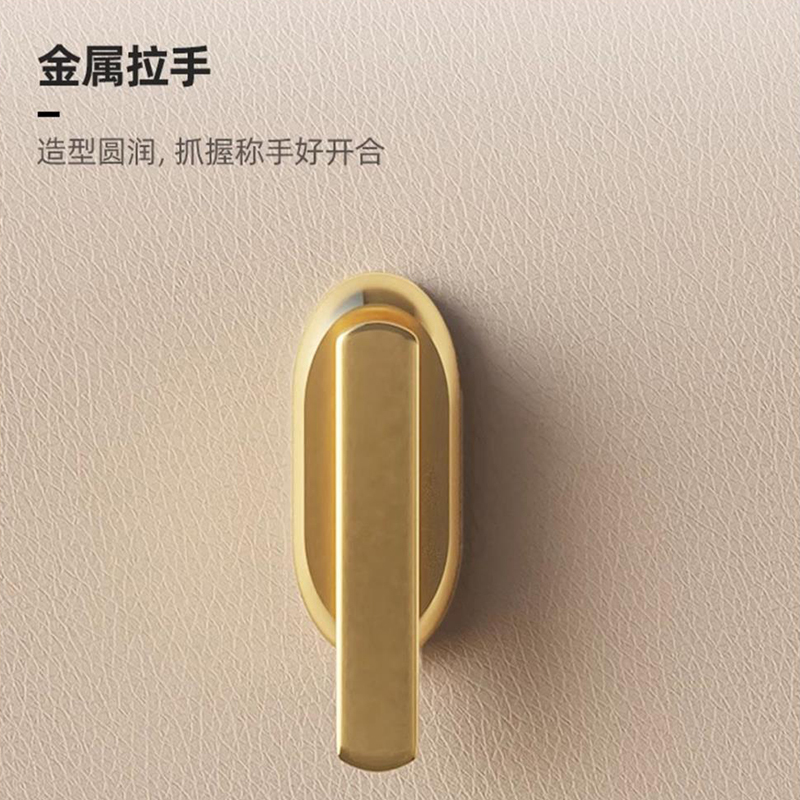 布欧格实木床头柜岩板台面高清大图