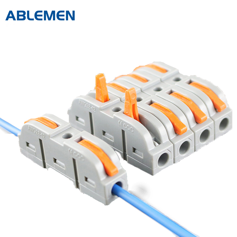 pct221多功能电线快速接线对接头一进一出可拼接50只视频