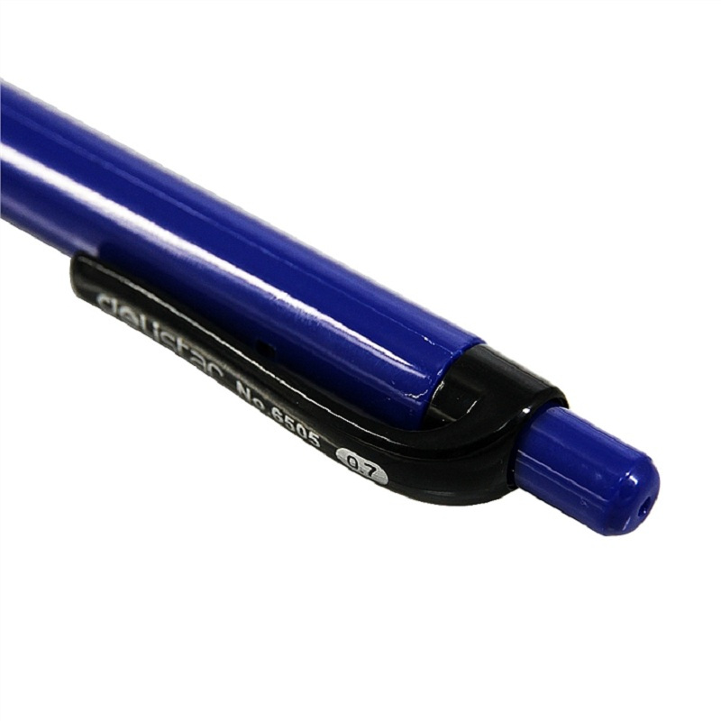 [精选]得力 6505圆珠笔0.7mm 12支/盒 (4盒价格) 蓝色
