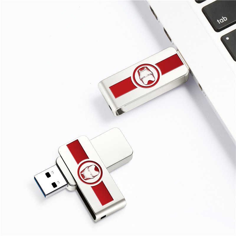 爱国者(aigo)U330漫威正版授权金属u盘 64GB 车载优盘手机电脑两用高速正品创意定制旋转u盘
