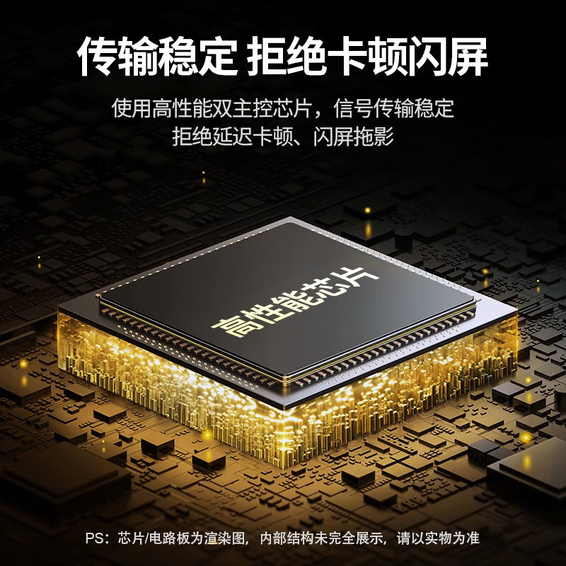 绿联 HDMI2.0分配器 一进四出4K60Hz 1进4出高清视频分屏器笔记本一分四CM187 50708 单位:件高清大图