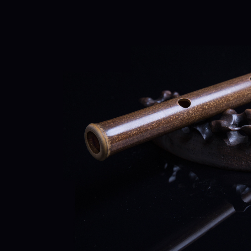 楚吟 紫竹笛子无膜孔素笛1节短笛小笛子古风乐器学生成人初学入门