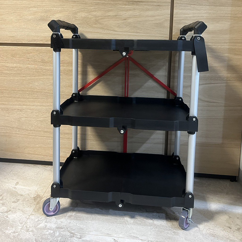泉嵊 折叠手推车 三层 台高清大图