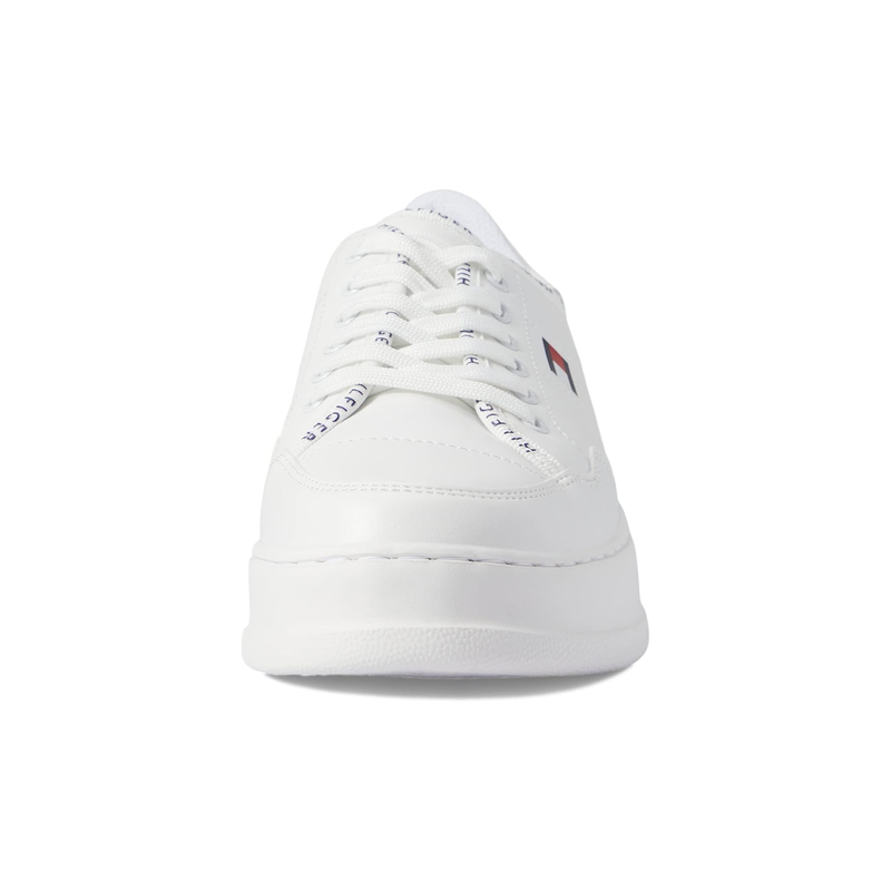 TOMMY HILFIGER女鞋休闲运动板鞋百搭舒适厚底系带粗跟圆头帆布潮高清大图