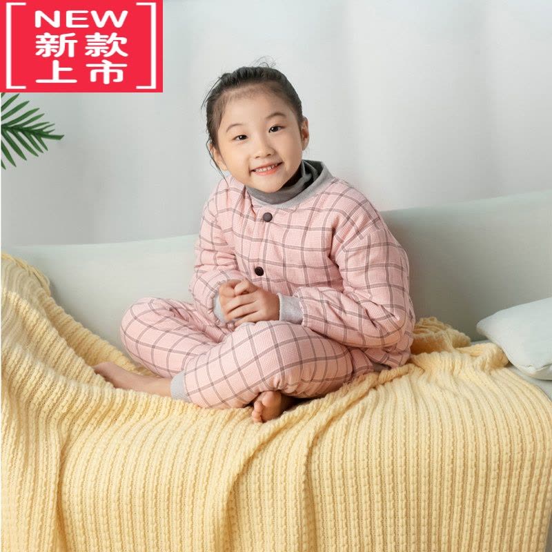 可莉允花儿童棉衣家居服校服器内胆中大童男女童宝宝棉服冬季格子图片