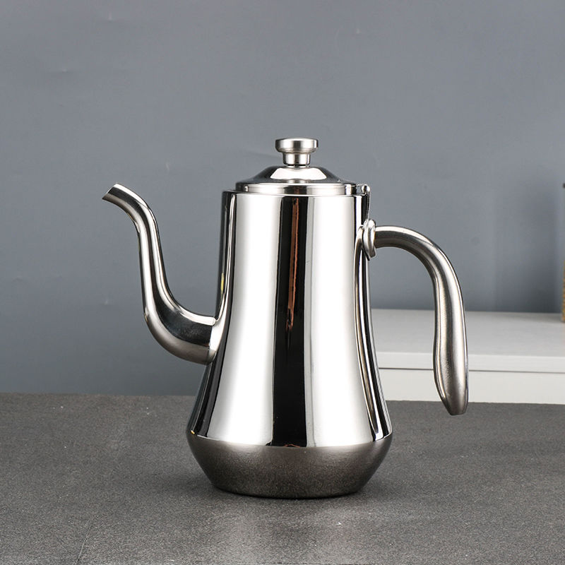 小茶壶不锈钢泡茶壶煮茶壶烧水壶大容量茶水壶煮茶器茶具花茶壶 本色