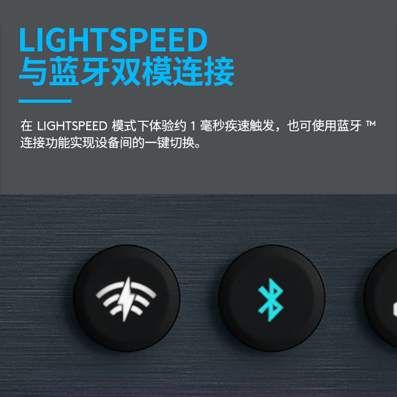 罗技(Logitech) G913 TKL无线RGB机械键盘[GL-C轴类青轴手感]-黑色高清大图